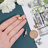 4sets 2 Styles 304 Stainless Steel European Clasps STAS-UN0020-75-2