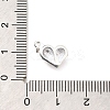 925 Sterling Silver Enamel Heart Ice Cream Charms STER-H116-03S-01-3