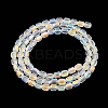 Electroplate Glass Beads Strands EGLA-D031-01-02-5