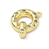 Brass Micro Pave Clear Cubic Zirconia Pendants KK-I476-02G-Q-2