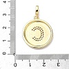 Brass Micro Pave Clear Cubic Zirconia Pendants KK-L253-17G-C-3