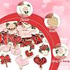 30Pcs 15 Styles Valentine's Day Theme Alloy Enamel Pendants ENAM-FS0004-22-2