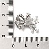 Brass Micro Pave Clear Cubic Zirconia Pendants FIND-Z041-01P-3