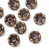 Brass Rhinestone Spacer Beads RB-YW0001-05B-01AB-2