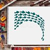 Plastic Reusable Drawing Painting Stencils Templates DIY-WH0172-166-6