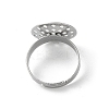 Non-Tarnish 304 Stainless Steel Sieve Ring Settings STAS-K278-06A-P-3