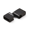 Ion Plating(IP) 304 Stainless Steel Rectangle Magnetic Clasps with Glue-in Ends STAS-E089-42B-A-2