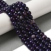 Dyed & Heated Natural Banded Agate Beads Strands G-P539-F01-01-2
