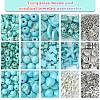 DIY Mixed Shapes Synthetic Turquoise Beads Bracelets Making Kits DIY-FS0007-53-2