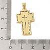 Rack Plating Brass Micro Pave Cubic Zirconia Pendants KK-P279-26B-G-3