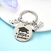 Flat Round Alloy Keychain KEYC-YW00090-03-1
