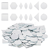210Pcs 7 Styles Glass Mirror Mosaic Tiles DIY-OC0011-76-1
