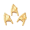Ion Plating(IP) 304 Stainless Steel Pendants STAS-Q001-05G-3