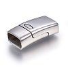 Tarnish Resistant 304 Stainless Steel Magnetic Clasps with Glue-in Ends STAS-E440-39P-1