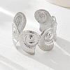 Conch 304 Stainless Steel Cuff Bangles for Women BJEW-A150-02P-1