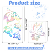 12 Sheets 2 Styles Laser Butterfly PET Waterproof Car Stickers DIY-GA0006-08-2