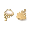 Natural Freshwater Shell Pendants X-STAS-G397-09G-01-2