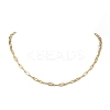 304 Stainless Steel Paperclip Chains Necklaces for Women NJEW-JN04744-1