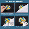 Polyester Iron on/Sew On Patches PATC-WH20005-16A-5