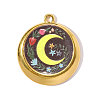 Printed 304 Stainless Steel Pendants STAS-OY002-18G-01-1