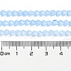 Baking Paint Transparent Glass Beads Strands DGLA-F029-J4mm-02-5