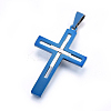 304 Stainless Steel Pendants STAS-O108-67LP-2