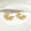201 Stainless Steel Sun Stud Earrings EJEW-D084-14G-4