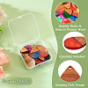 16Pcs 8 Colors Transparent Resin & Walnut Wood Pendants RESI-TA0002-66-5