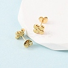 304 Stainless Steel Flower Stud Earrings EJEW-K268-83G-3