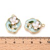 Alloy Enamel Pendants ENAM-K076-11A-G-3