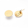 PVD Vacuum Plating 304 Stainless Steel Brooch Cabochon Settings STAS-E547-08J-G-1