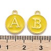 Initial Letter A~Z Alphabet Enamel Charms ENAM-Q437-09-3