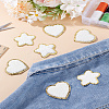 8Pcs 2 Styles Towel Cloth Computerized Embroidery Cloth Iron On/Sew On Patches DIY-LP0001-19-3