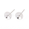 925 Sterling Silver Stud Earring Findings STER-K167-027D-S-6