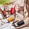 5Pcs 5 Colors Plastic Hand Sanitizer Bottle with PU Leather Cover KEYC-WR0001-34-4