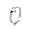 304 Stainless Steel Adjustable Rings for Women LS-RJEW-F169-01P-03-4