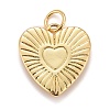 Rack Plating Real 18K Gold Plated Brass Pendants KK-E260-01G-Z-2