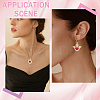 5Pcs 5 Styles Brass Enamel Pendants KK-CA0002-82-7
