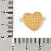 Ion Plating(IP) 304 Stainless Steel Micro Pave Clear Cubic Zirconia Connector Charms STAS-S131-16G-3