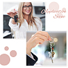 2Pcs Alloy & Brass & Iron Pendant Decorations KEYC-FH0001-58B-6