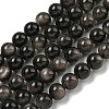 Natural Silver Obsidian Beads Strands G-S150-20A-10MM-1