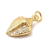 Brass Micro Pave Cubic Zirconia Pendants KK-A266-49D-G-2
