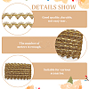 10 Yards Polyester Braided Metallic Lace Trim DIY-WH0491-47B-5