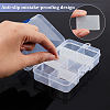 8 Grids Transparent Acrylic Bead Organizer Containers CON-WH0087-32-3