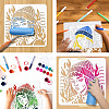 PET Hollow Out Drawing Painting Stencils DIY-WH0405-0070-4