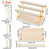 3-Tier Velvet Bar Ring Display Stands RDIS-WH0016-07C-01-2