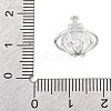 Brass Micro Pave Clear Cubic Zirconia Charms LS-KK-K371-32P-3