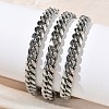 8MM 304 Stainless Steel Cuban Link Chain OT Necklaces for Men NJEW-G193-01P-3
