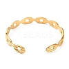 304 Stainless Steel Hollow Oval Cuff Bangles BJEW-F457-28G-2