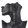Handmade Natural Amethyst Beaded Chains Earring & Necklaces Sets SJEW-JS01342-02-8